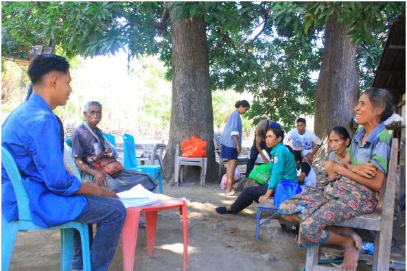 THE RESEARCH TEAM CONDUCTS A LOCATION SURVEY IN WINI