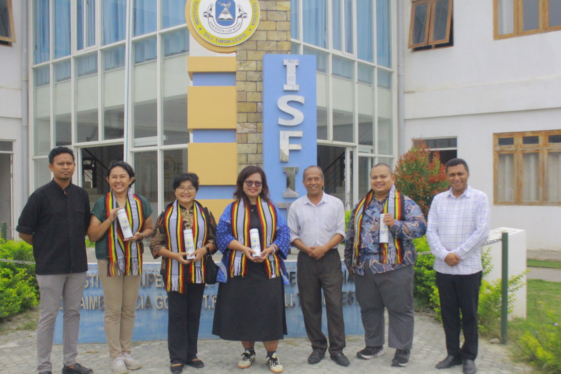 UNIKA ATMA JAYA REPRESENTATIVE MEETS ISFIT RECTOR IN DILI TO DISCUSS ACADEMIC COOPERATION