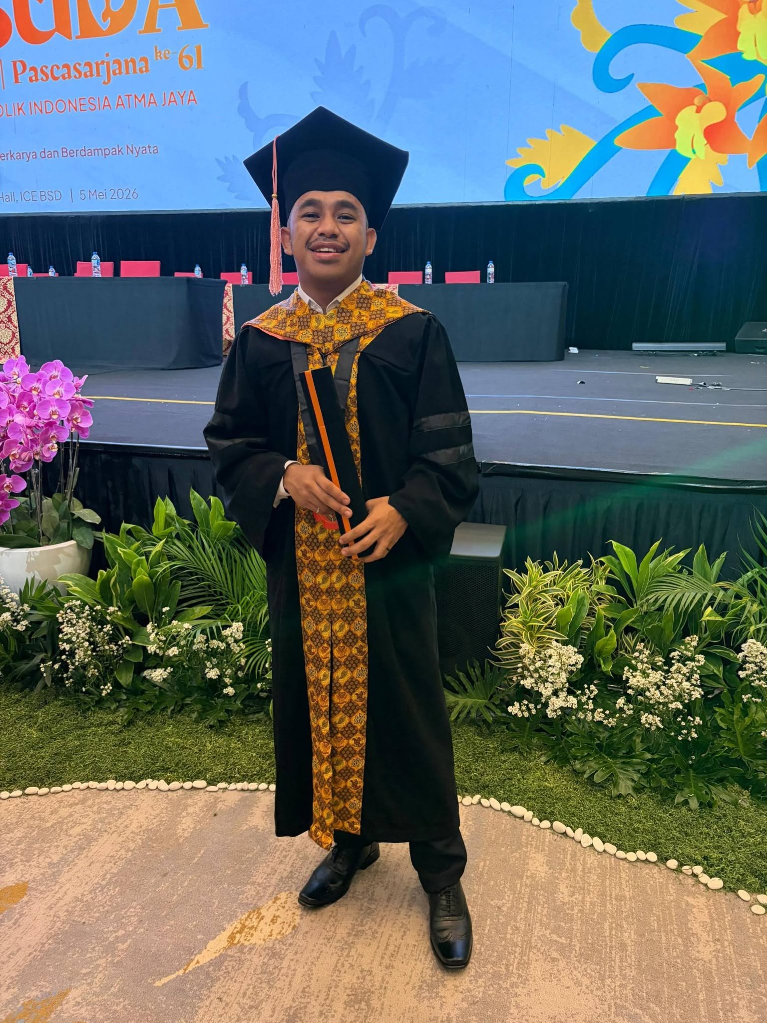 TOMAS JOÃO MESSAH SANTOS EARNS MASTER’S DEGREE AT ATMA JAYA JAKARTA